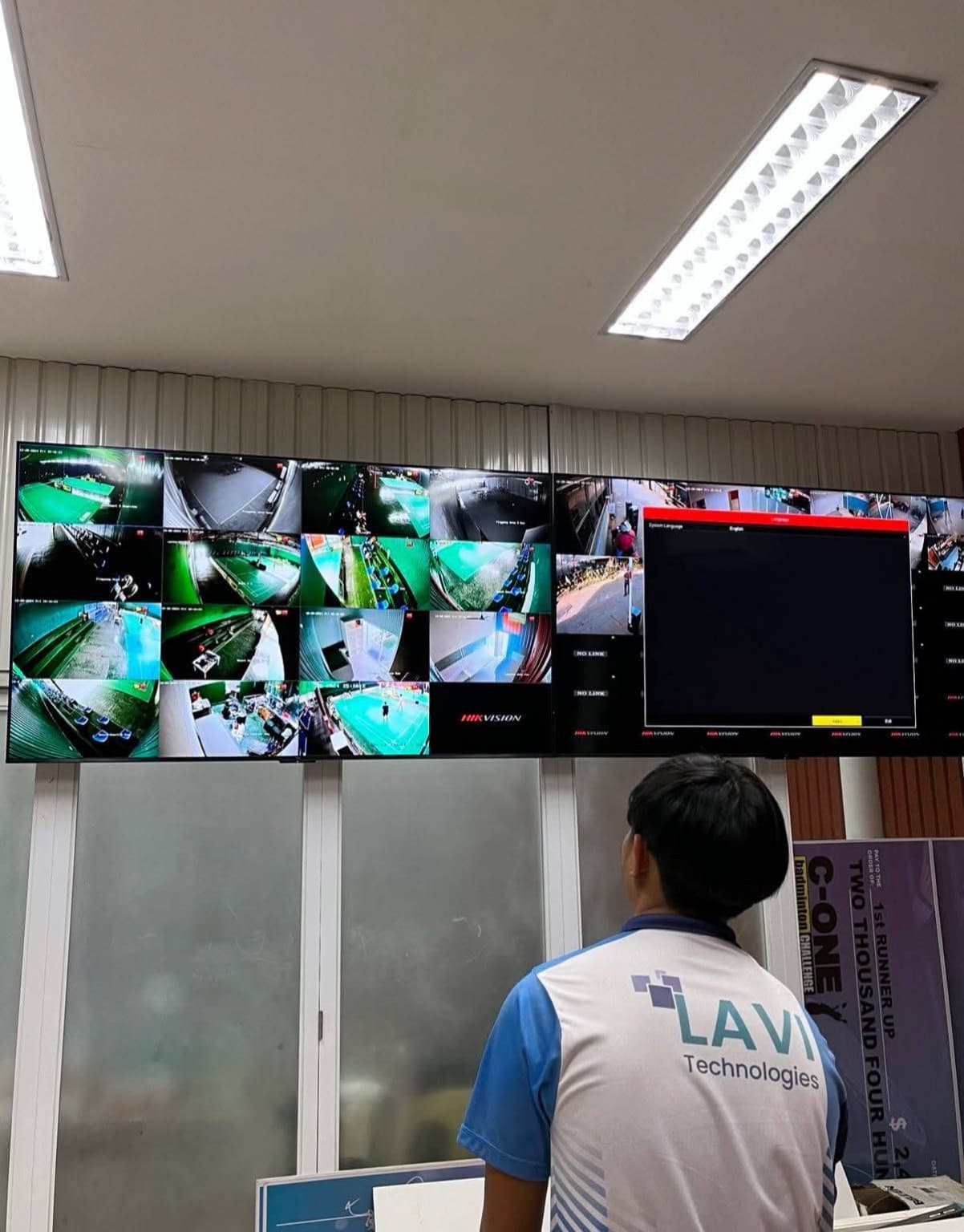 Security System Installation – C-One Sports Center site photo 1